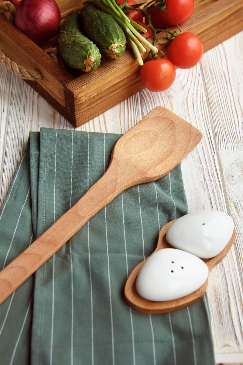 ECOSALL Large Wooden Spoon - 18-inch Heavy Duty Cajun Stir Paddle for Cooking in Big Pots & Wall DÃ©cor - Big Spoon For Brewing, Grill, Mixing, Stirring - Solid Natural Hard Wood Long Spatula. - Image 5